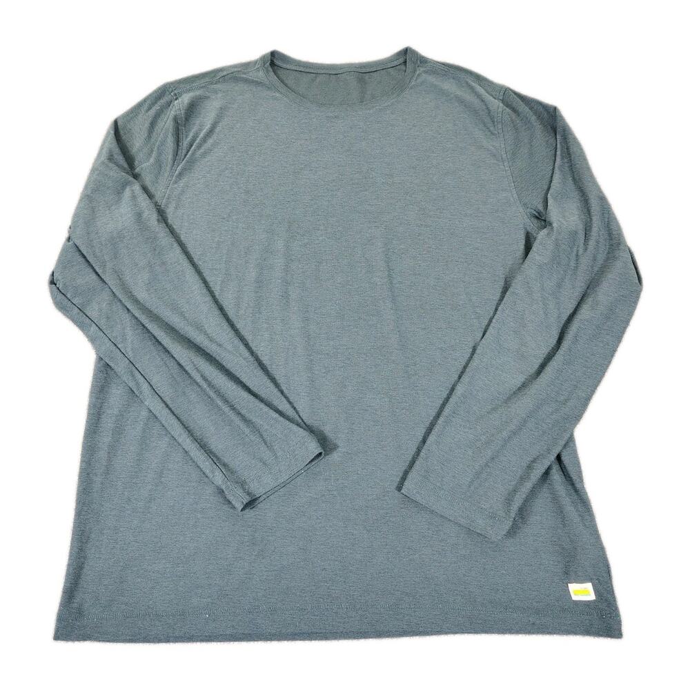 Vuori Strato Tech Long Sleeve Shirt Men's XL Blue Stretch Performance V178 EUC
